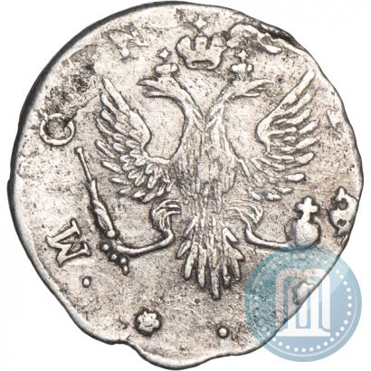 Picture 4 kopecks 1757 year  "For Livonia"