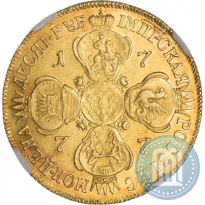 Picture 10 roubles 1777 year СПБ 