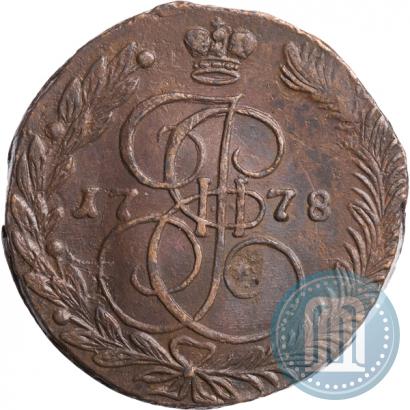 Picture 5 kopecks 1778 year ЕМ 