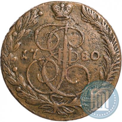 Picture 5 kopecks 1780 year ЕМ 