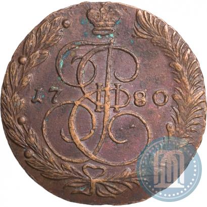 Picture 5 kopecks 1780 year ЕМ 