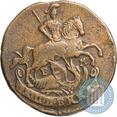 Picture 1 kopeck 1789 year ЕМ 