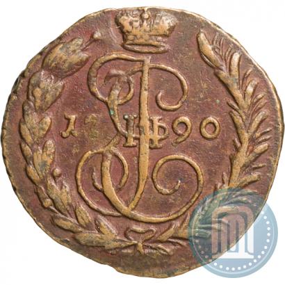 Picture 1 kopeck 1790 year ЕМ 
