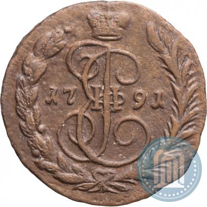 Picture 1 kopeck 1791 year ЕМ 