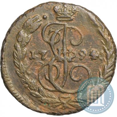Picture 1 kopeck 1794 year ЕМ 