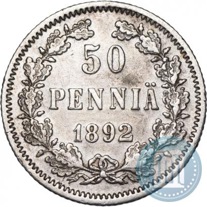 Picture 50 pennia 1892 year L 