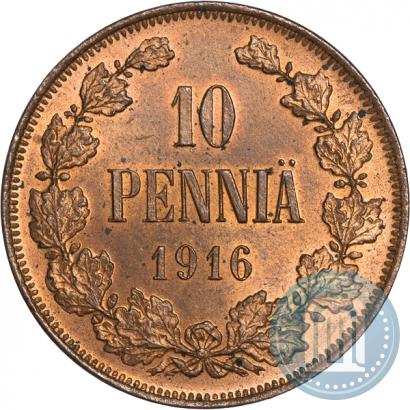Picture 10 pennia 1916 year  