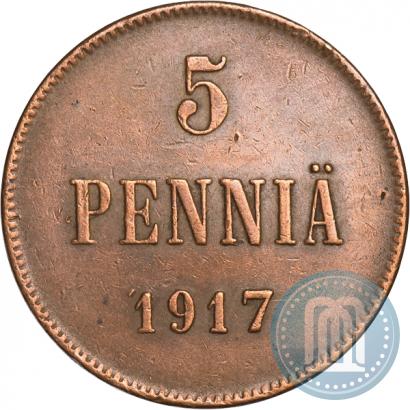 Picture 5 pennia 1917 year  