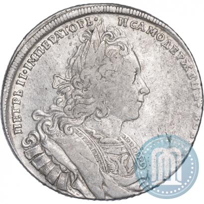 Фото 1 рубль 1727 года СПБ "Петербургский тип"