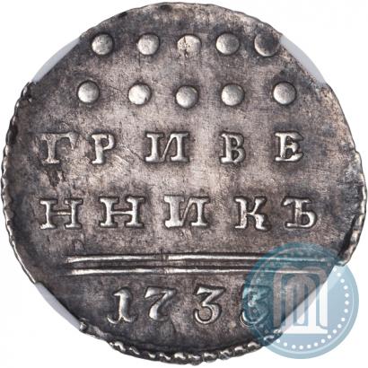 Фото Гривенник 1733 года  