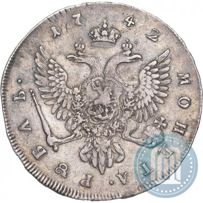 Picture 1 rouble 1742 year ММД 