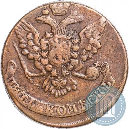 Фото 5 копеек 1760 года  