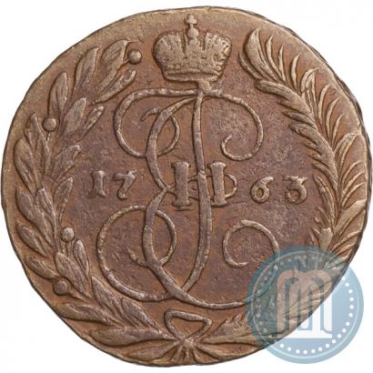 Фото 2 копейки 1763 года ММ 