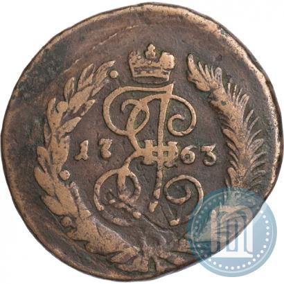 Фото 2 копейки 1763 года СПМ 