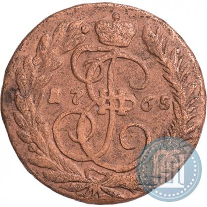 Фото 2 копейки 1765 года ММ 