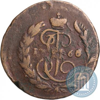 Picture 1 kopeck 1766 year ММ 