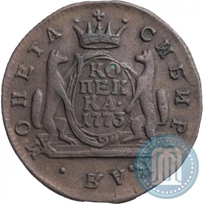 Фото 1 копейка 1773 года КМ 
