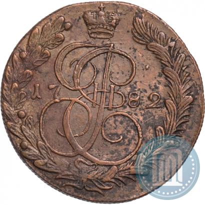 Фото 5 копеек 1782 года КМ 