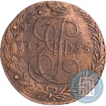 Picture 5 kopecks 1788 year ЕМ 