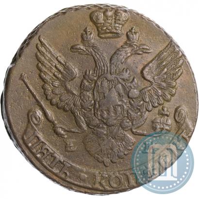 Picture 5 kopecks 1788 year ЕМ 