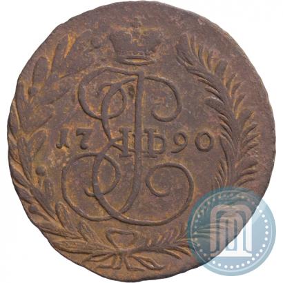 Фото 2 копейки 1790 года ЕМ 