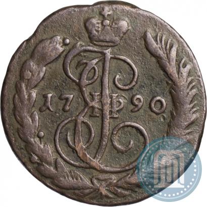 Picture 1 kopeck 1790 year ЕМ 
