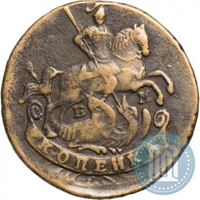 Picture 1 kopeck 1790 year ЕМ 