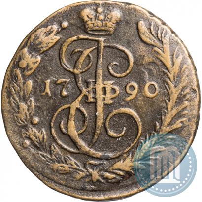Picture 1 kopeck 1790 year ЕМ 