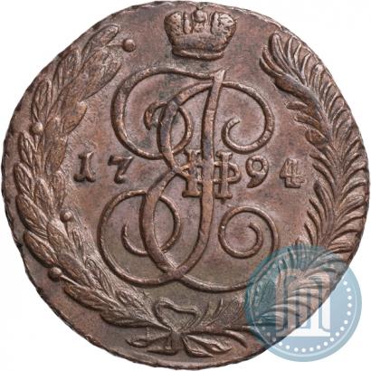 Фото 5 копеек 1794 года АМ 