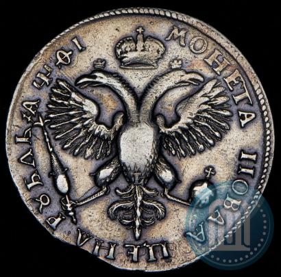 Фото 1 рубль 1719 года OK-L "Портрет в латах"