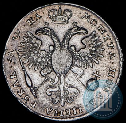 Фото 1 рубль 1721 года K "Портрет в наплечниках"