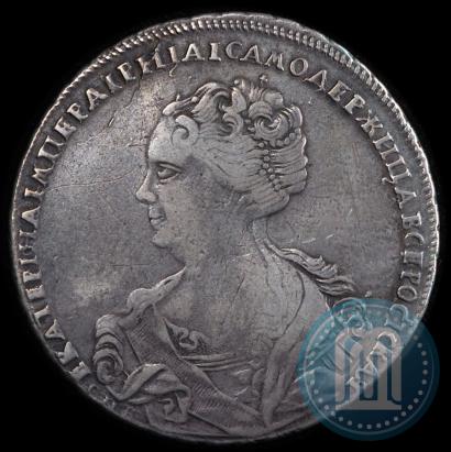 Picture 1 rouble 1725 year СПБ-СПБ "Petersburg type, portrait turned to the left"