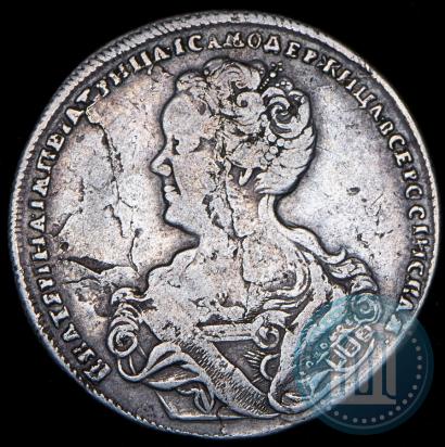 Picture Poltina 1726 year СПБ "Petersburg type, portrait turned to the left"
