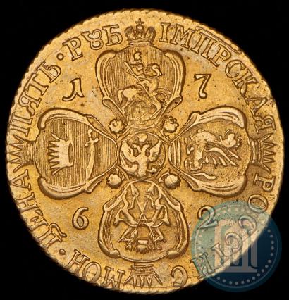 Picture 5 roubles 1762 year СПБ 