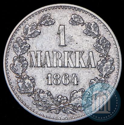 Picture 1 markka 1864 year S 