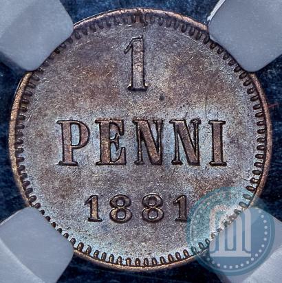 Picture 1 penni 1881 year  