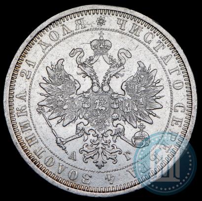 Фото 1 рубль 1885 года СПБ-АГ 