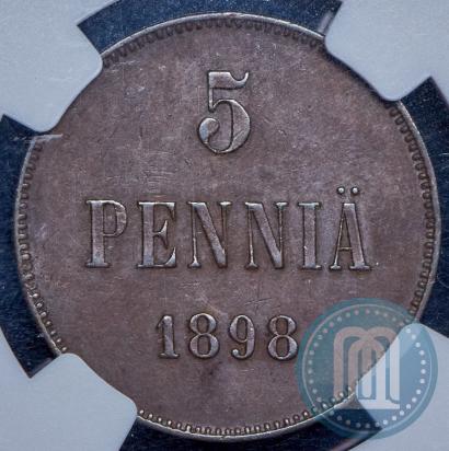 Фото 5 пенни 1898 года  