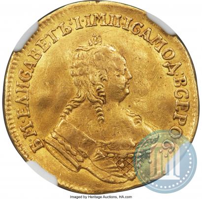 Picture 1 ducat 1751 year  "St. Andrew on the reverse"