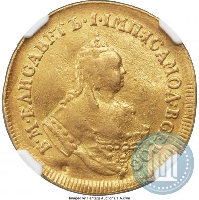 Picture 2 ducats 1749 year  "St. Andrew on the reverse"