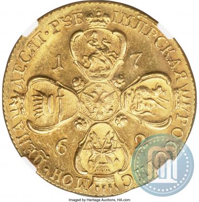 Picture 10 roubles 1762 year СПБ 