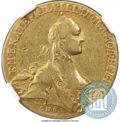 Picture 10 roubles 1765 year СПБ 