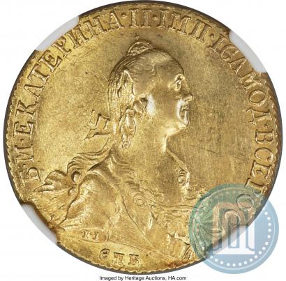 Picture 10 roubles 1766 year СПБ 