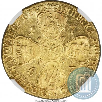 Picture 10 roubles 1767 year СПБ 