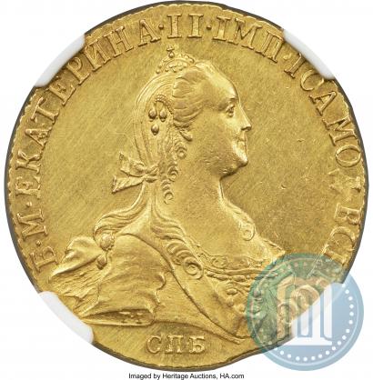 Picture 10 roubles 1774 year СПБ 