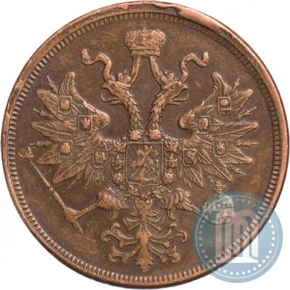 Фото 5 копеек 1860 года ЕМ 
