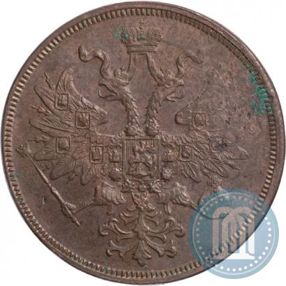 Фото 5 копеек 1860 года ЕМ 