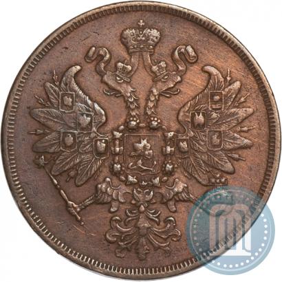 Picture 2 kopecks 1860 year ЕМ 