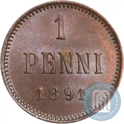 Фото 1 пенни 1891 года  
