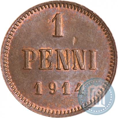 Фото 1 пенни 1914 года  